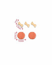 Plush pet dog set and cage / 8pcs